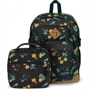 JanSport DARK FLORA BUNDLE バックパック ランドセル ブラウン | QJPWA52022