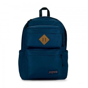 JanSport Double Break バックパック ラップトップ バックパック ネイビー | ZJPNQ16145