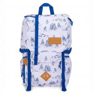 JanSport Hatchet バックパック ラップトップ バックパック 白 青 | JPQAV88344