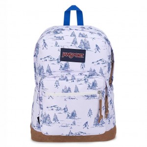 JanSport Right Pack バックパック ラップトップ バックパック 白 青 | AJPDF42696