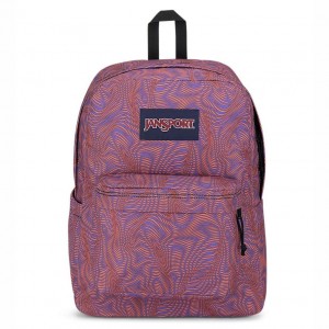 JanSport SuperBreak® Plus バックパック ラップトップ バックパック 紫 オレンジ | JPJVR58636