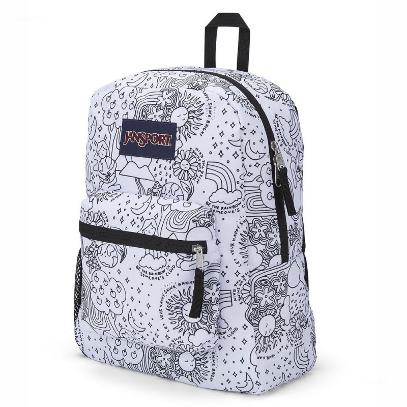 JanSport CROSS TOWN バックパック ランドセル 白 黒 | GJPEC21003