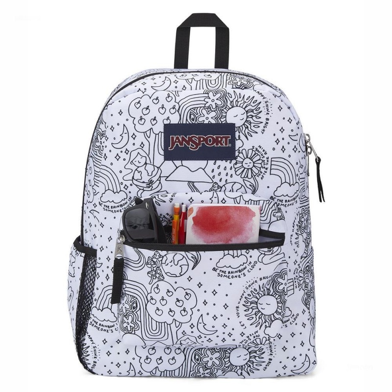 JanSport CROSS TOWN バックパック ランドセル 白 黒 | GJPEC21003