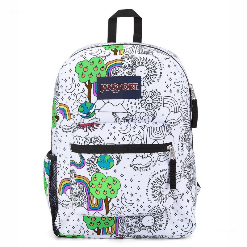 JanSport CROSS TOWN バックパック ランドセル 白 黒 | GJPEC21003