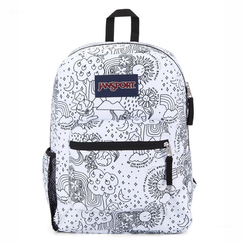 JanSport CROSS TOWN バックパック ランドセル 白 黒 | GJPEC21003