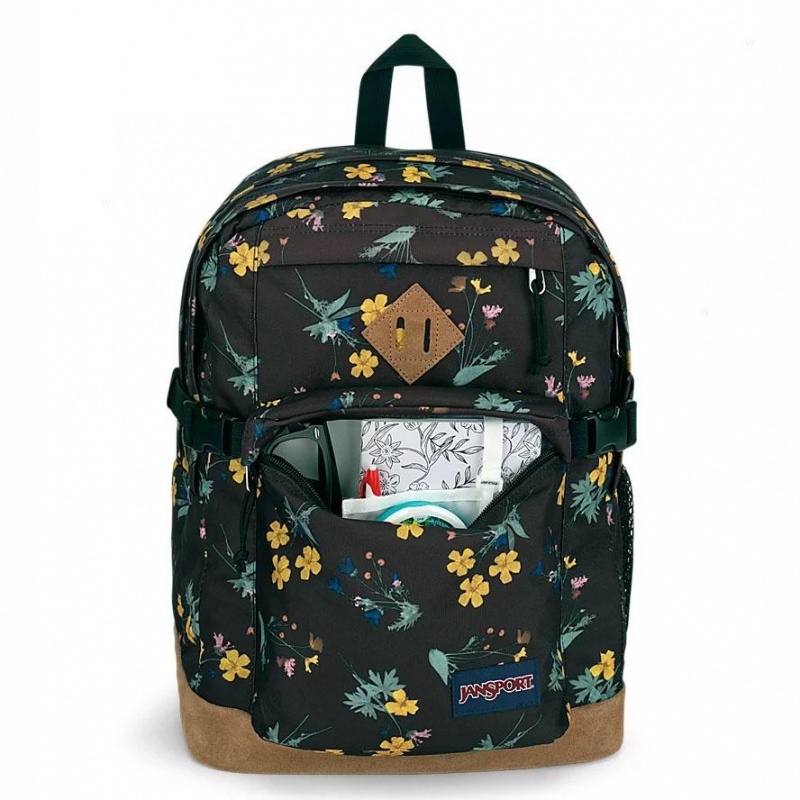 JanSport DARK FLORA BUNDLE バックパック ラップトップ バックパック ブラウン | SJPNY11991