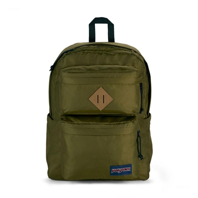 JanSport Double Break バックパック ランドセル オリーブ | LJPSX93983