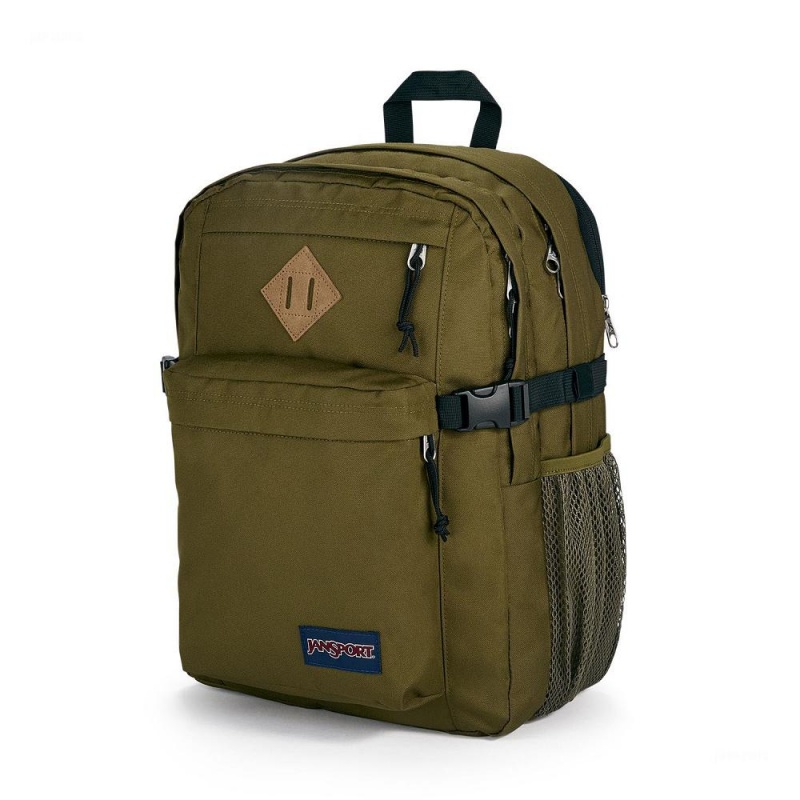 JanSport Main Campus バックパック ラップトップ バックパック オリーブ | ZJPMJ64562