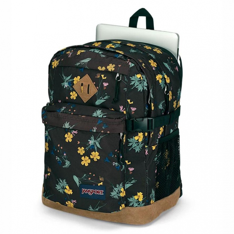 JanSport SUEDE CAMPUS バックパック ランドセル 黒 黄色 | DJPVO76264