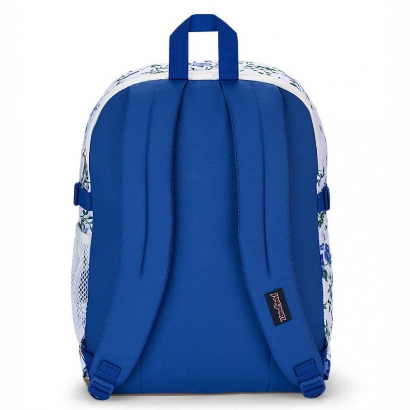 JanSport SUEDE CAMPUS バックパック ランドセル 白 青 | DJPVO87590