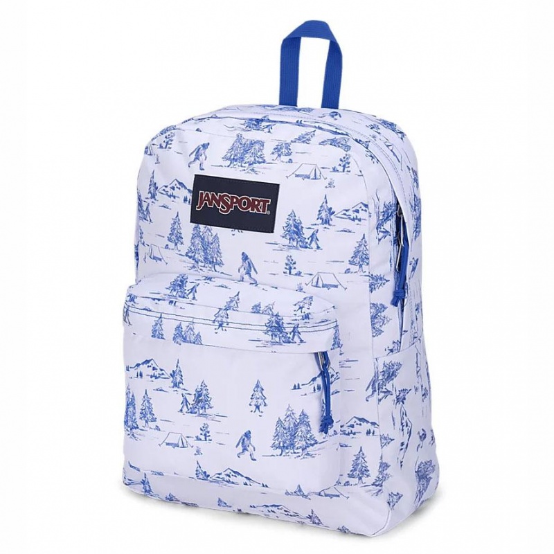 JanSport SuperBreak® Plus バックパック ランドセル 白 青 | FJPUI49721