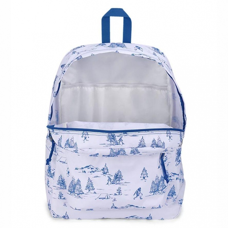 JanSport SuperBreak® Plus バックパック ランドセル 白 青 | FJPUI49721