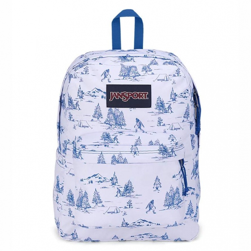 JanSport SuperBreak® Plus バックパック ランドセル 白 青 | FJPUI49721