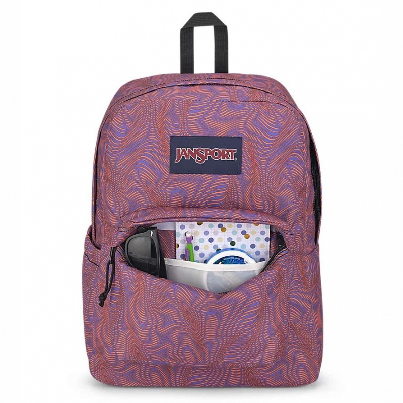 JanSport SuperBreak® Plus バックパック ランドセル 紫 オレンジ | LJPSX92139